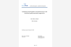 Сертифікат участі в програмі зовнішньої оцінки якості EuroFlow-LST (онкогематологія) 2025