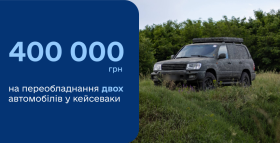 Медична лабораторія Діла задонатила 400 000 грн на обладнання двох авто для евакуацій