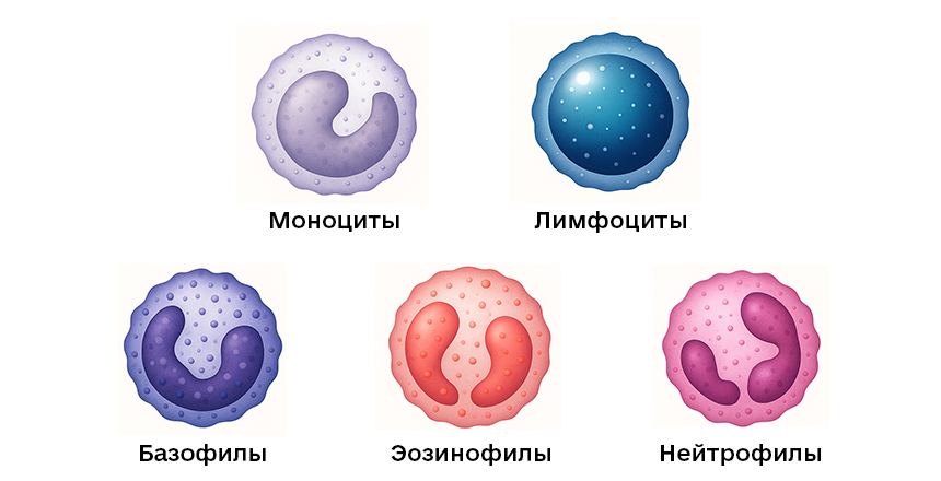 виды лейкоцитов 